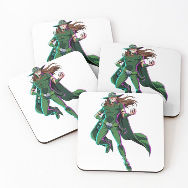 Item preview, Gyro Zeppeli Neon Glow Sticker - JoJo's Bizarre Adventure: Steel Ball Run Fan Art designed and sold by Lesley D.