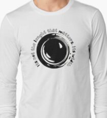 Photography Lens Vintage Illustration Cool Quote Gifts For Photographer Long Sleeve T-Shirt