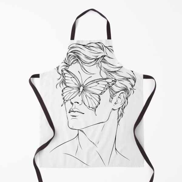 Item preview, Butterfly Man Line Art – Minimalist Surreal Portrait designed and sold by masterart.12.