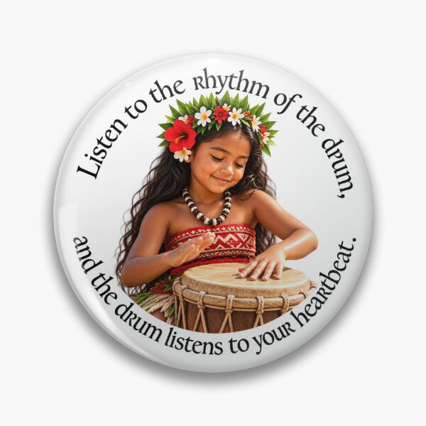 Item preview, Polynesian Culture Proverb - Listen to the rhythm of the drum | Pacific Art designed and sold by ShakaLife.org.
