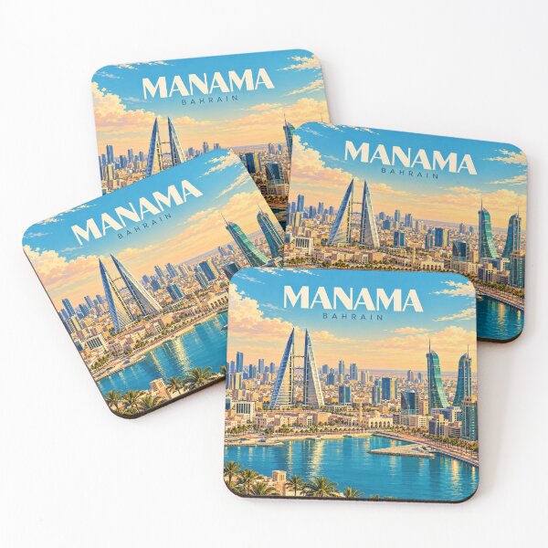 Item preview, Manama Vintage Bahraini City Art designed and sold by MichaeIRellov.