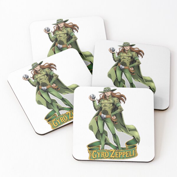 Item preview, Gyro Zeppeli Name Banner Showcase Sticker - JoJo's Bizarre Adventure: Steel Ball Run Fan Art designed and sold by Lesley D.
