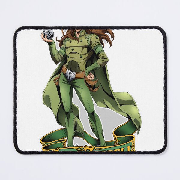 Item preview, Gyro Zeppeli Name Banner Showcase Sticker - JoJo's Bizarre Adventure: Steel Ball Run Fan Art designed and sold by Lesley D.