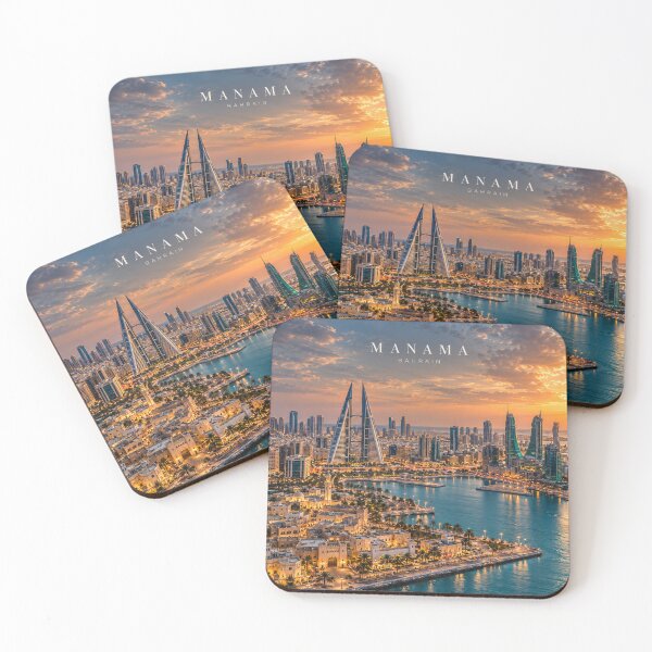 Item preview, Manama Cinematic Monochrome City Artwork designed and sold by MichaeIRellov.