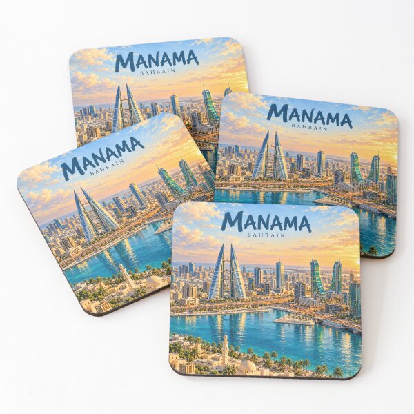 Item preview, Manama Painterly Bahraini City Impression designed and sold by MichaeIRellov.