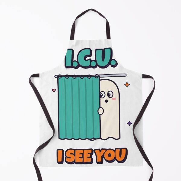 Item preview, ICU I See You Nurse Halloween Ghost designed and sold by somebasic.
