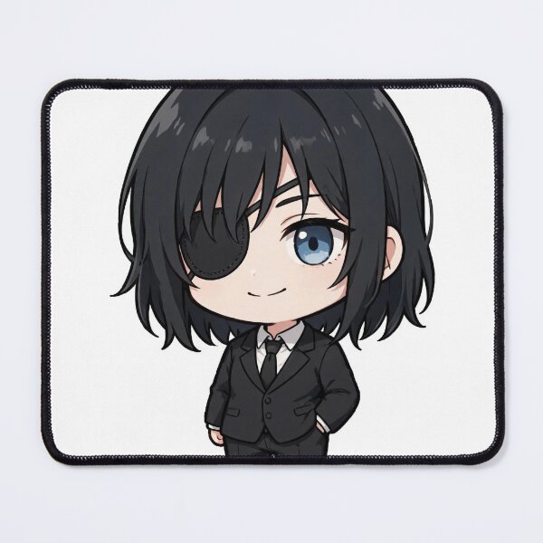 Item preview, Himeno Classic Anime Chibi Sticker - Chainsaw Man Fan Art designed and sold by Lesley D.