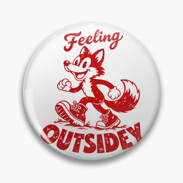Artikelvorschau, Feeling Outsidey Vintage Cartoon Walking Fox Nature Lover entworfen und verkauft von DreamPetal.