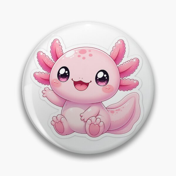 Item preview, Cute Kawaii Axolotl Sticker Cartoon Illustration designed and sold by Coco Zone .