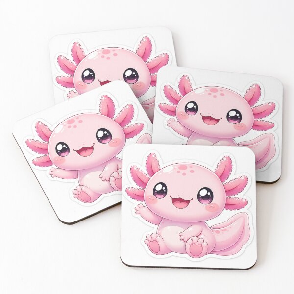 Item preview, Cute Kawaii Axolotl Sticker Cartoon Illustration designed and sold by Coco Zone .