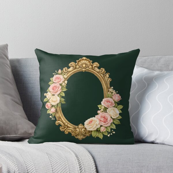 Item preview, Vintage Ornate Gold Baroque Frame Pink Roses Cottagecore    designed and sold by VibeShift Studio.