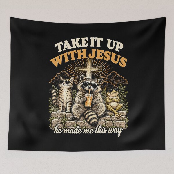 Item preview, Take It Up With Jesus Funny Animals designed and sold by VioletNance.