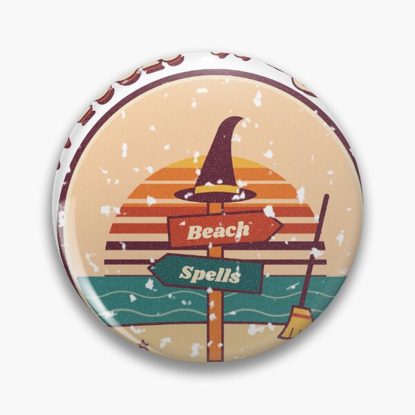 Item preview, Witch Way To The Beach Retro Summerween Witch designed and sold by somebasic.