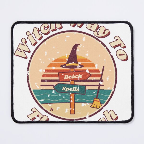Item preview, Witch Way To The Beach Retro Summerween Witch designed and sold by somebasic.