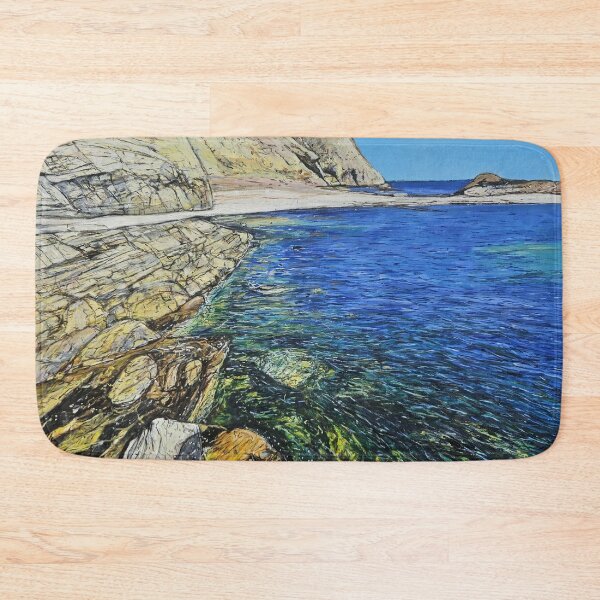 Item preview, Second Valley path to the turquoise sea designed and sold by ChristineDavisArt.