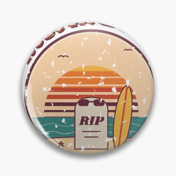Item preview, Rest In Beach Retro Sunset Tombstone Halloween designed and sold by somebasic.