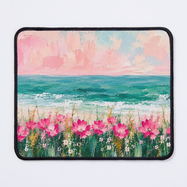 Item preview, Flowers by the sea pink and green designed and sold by Anisha  Vaz.