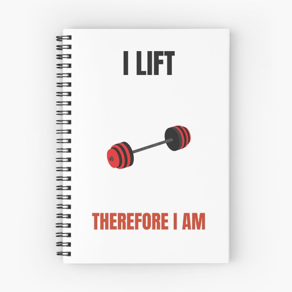 Item preview, I Lift Therefore I Am Funny Gym T-Shirt designed and sold by Wonderland Graphics.