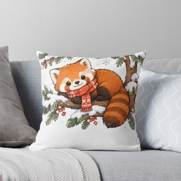 Item preview, Cute Winter Red Panda designed and sold by MellowMunchkins.