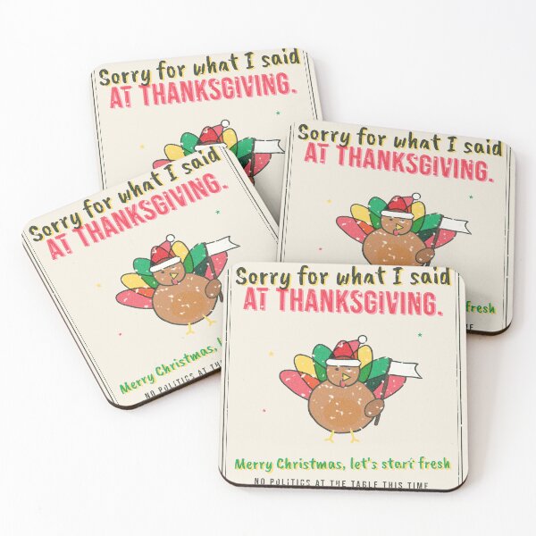 Item preview, Sorry For What I Said At Thanksgiving Funny Christmas Card designed and sold by somebasic.