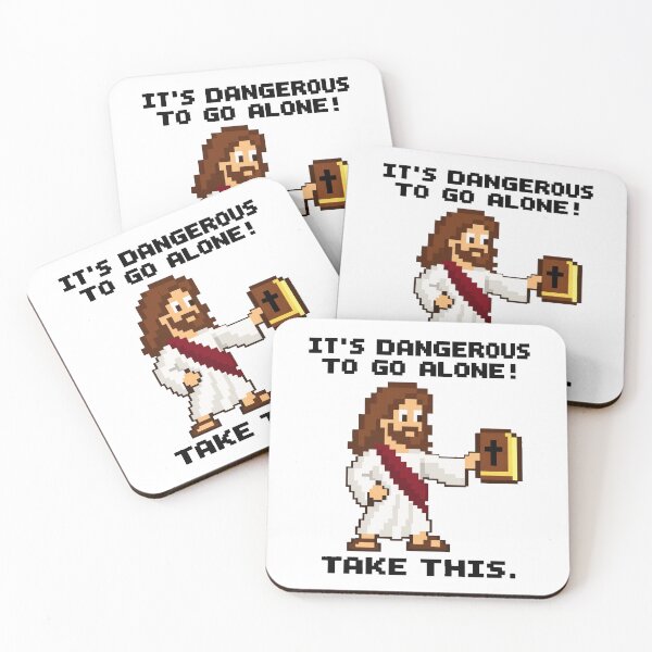 Item preview, It's Dangerous to Go Alone Take This Bible Christian Gamer designed and sold by LunaBeautiful.