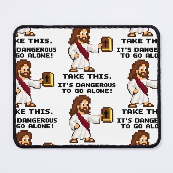 Item preview, It's Dangerous to Go Alone Take This Bible Christian Gamer designed and sold by LunaBeautiful.