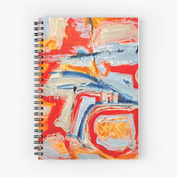 Item preview, Bold Expressive Abstract Painting, Red, Orange, Blue - 834 designed and sold by NathalieLeRiche.