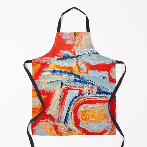 Item preview, Bold Expressive Abstract Painting, Red, Orange, Blue - 834 designed and sold by NathalieLeRiche.