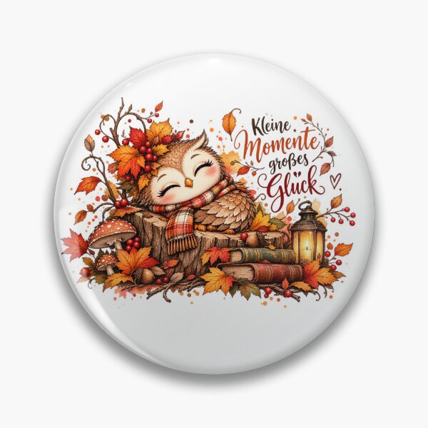 Item preview, Small moments, great happiness – Autumn Owl designed and sold by LosthopeCreations.
