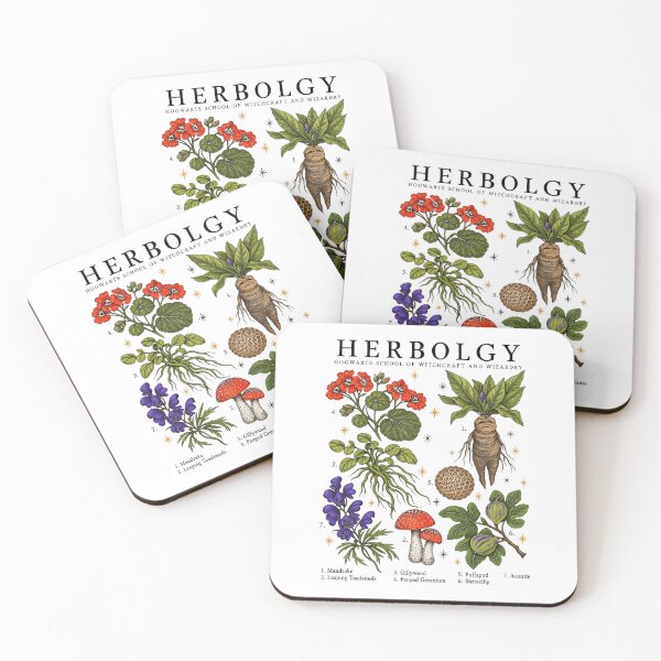 Item preview, Herbology Vintage Botanical Chart Mystical Plants Witch Garden Graphic designed and sold by LunaBeautiful.