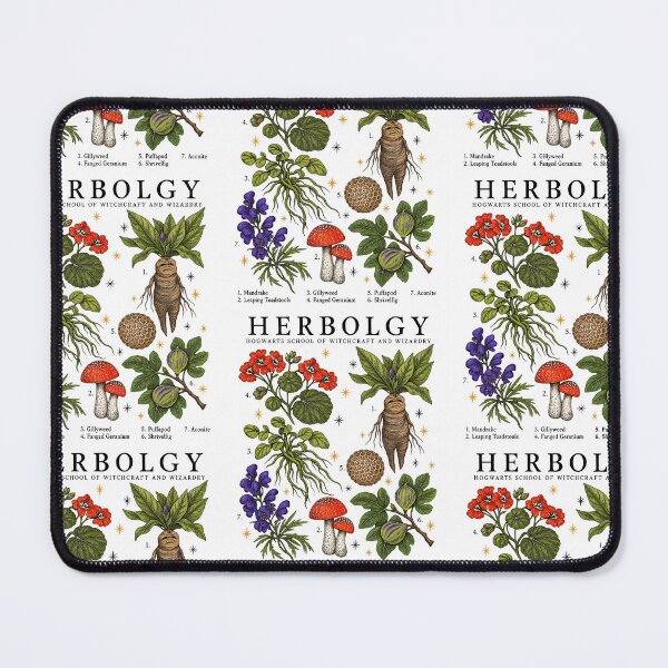 Item preview, Herbology Vintage Botanical Chart Mystical Plants Witch Garden Graphic designed and sold by LunaBeautiful.