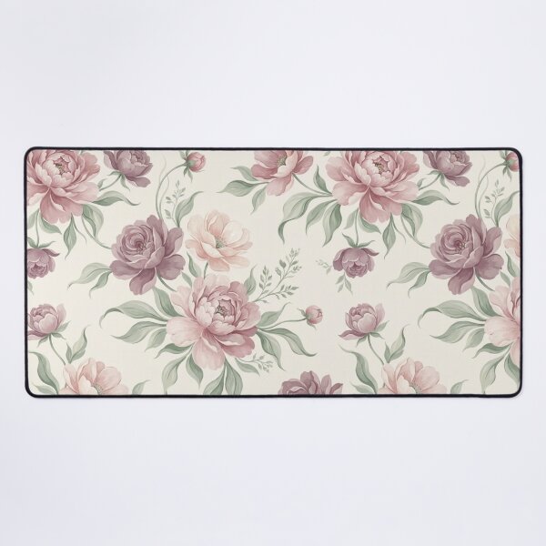 Item preview, Vintage Dusty Rose & Mauve Floral Watercolor Pattern Elegant Botanical Design designed and sold by SeJaa.