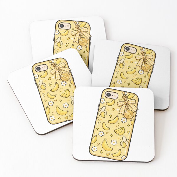 Item preview, Cute Banana Pattern Phone Case Aesthetic designed and sold by Kiralemon.
