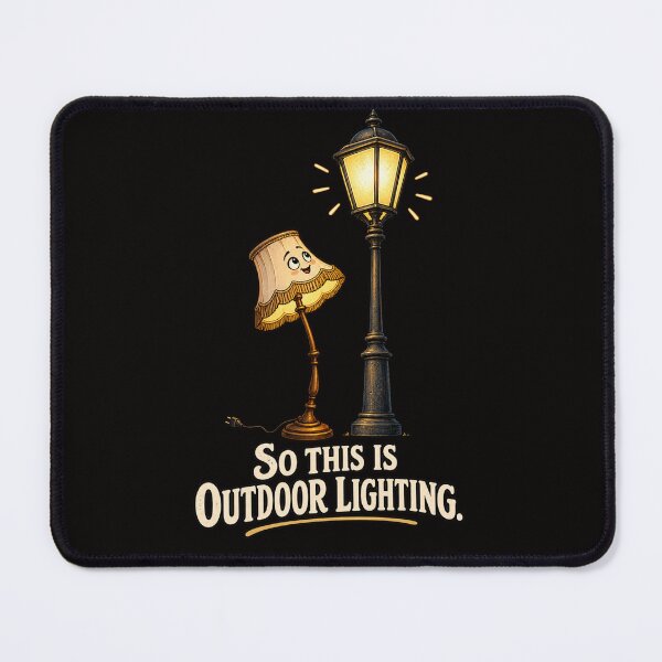 Item preview, So This Is Outdoor Lighting – Funny Vintage Lamp Humor designed and sold by Tadeusz1.