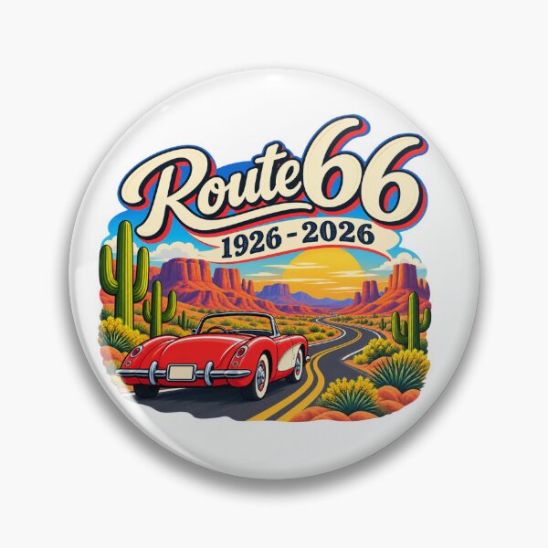Item preview, Route 66, 1926-2026 - Centennial Desert Road Trip designed and sold by Myra365Art.