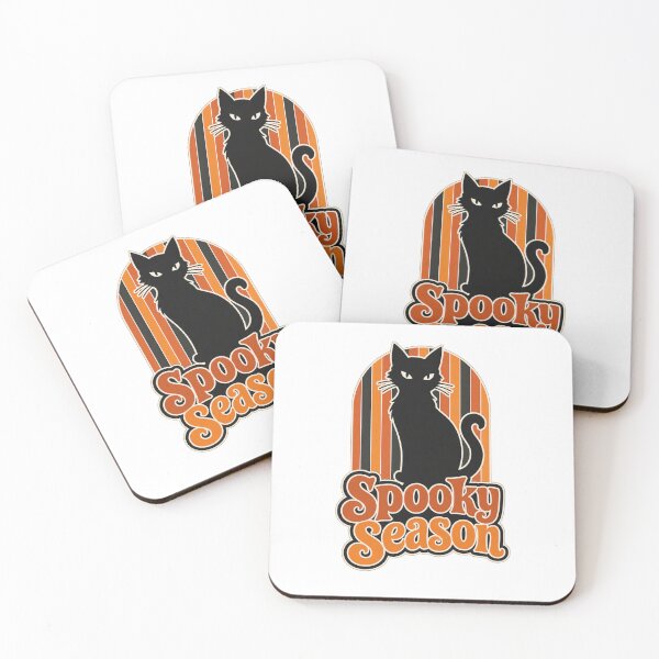 Item preview, Spooky Season Vintage Black Cat Retro Halloween Art designed and sold by SedaMythica.