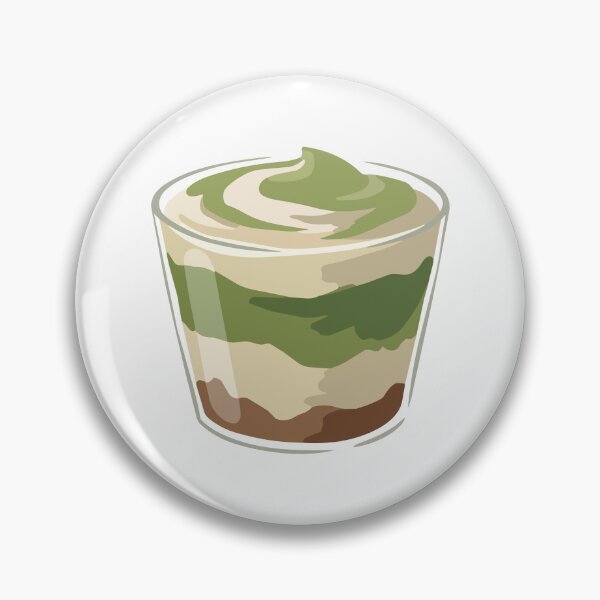Item preview, Matcha Layered Dessert Cup Illustration designed and sold by zan-mf.