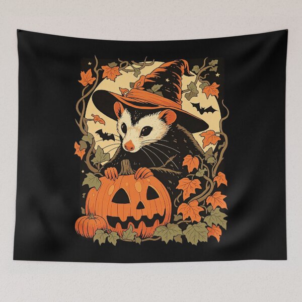 Item preview, Retro Halloween Opossum designed and sold by Tickety Boo.