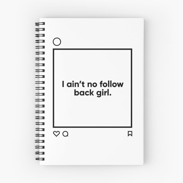 Item preview, I AIN'T NO FOLLOW BACK GIRL designed and sold by kamimashita.