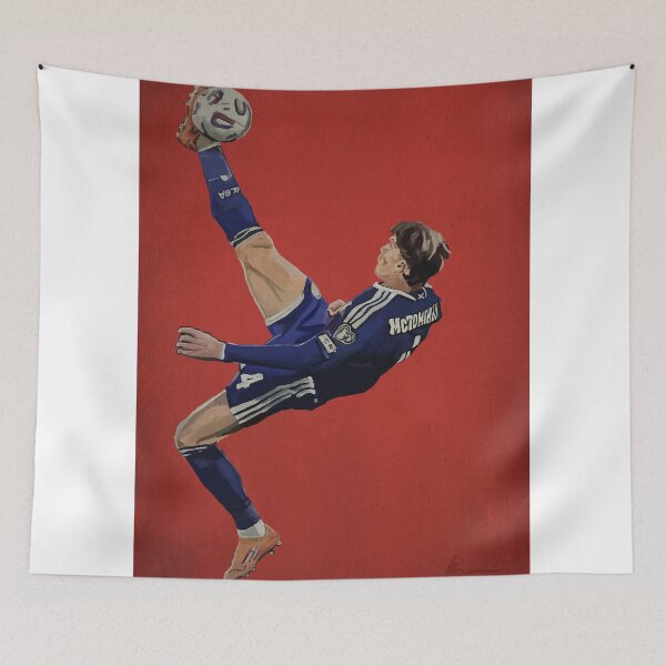 Item preview, Portrait of Scott McTominay’s over head kick for Scotland  designed and sold by thehat24.