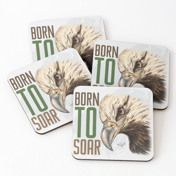 Item preview, Born to Soar Vintage Falcon Eagle Illustration designed and sold by Art-Zora.