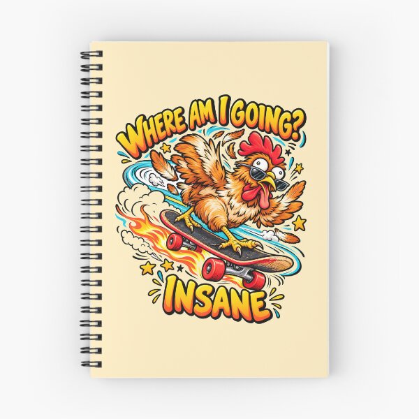 Item preview, Funny Chicken Humor | Where Am I Going? Insane Chicken designed and sold by Aesthetic-Avenue.