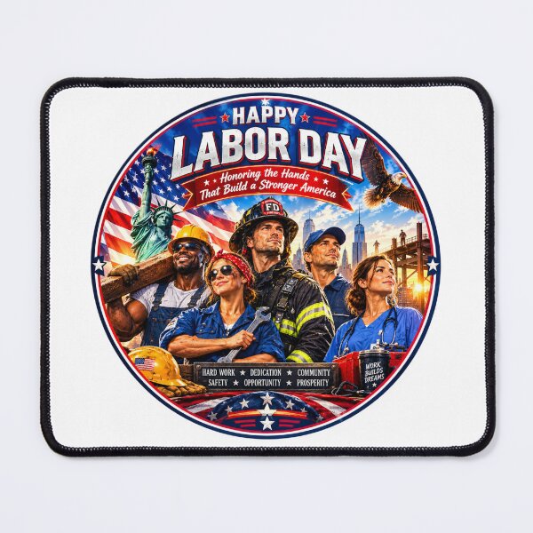 Item preview, Happy Labor Day America's Workforce Tribute designed and sold by Nela-&-Lena.