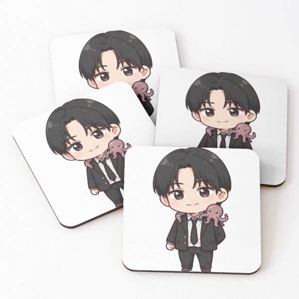 Item preview, Hirofumi Yoshida Classic Anime Chibi Sticker - Chainsaw Man Fan Art designed and sold by Lesley D.