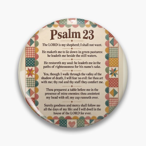 Item preview, Psalm 23 PATCHWORK QUILT designed and sold by ACEWINGS421.