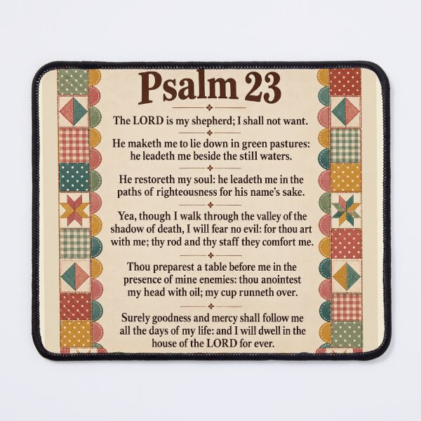 Item preview, Psalm 23 PATCHWORK QUILT designed and sold by ACEWINGS421.