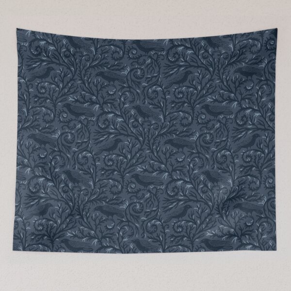 Item preview, Midnight Raven Damask Dark Academia Pattern designed and sold by Ema Tudose.