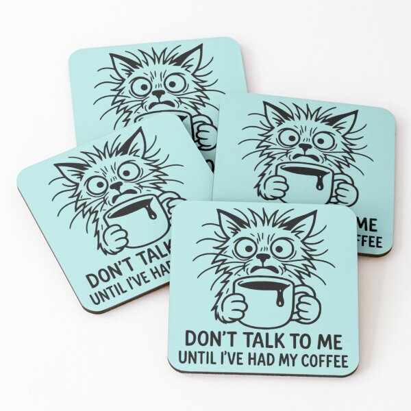 Item preview, Don't Talk to Me Until I've Had My Coffee – Funny Coffee Lover designed and sold by RajDeals.