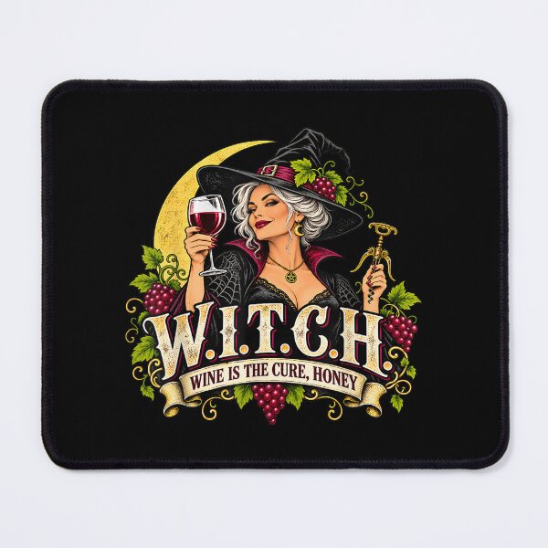 Item preview, Witch Wine is The Cure Honey Halloween Wine Drinker designed and sold by Suzu Comena.