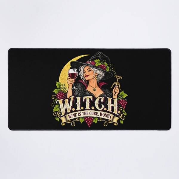 Item preview, Witch Wine is The Cure Honey Halloween Wine Drinker designed and sold by Suzu Comena.